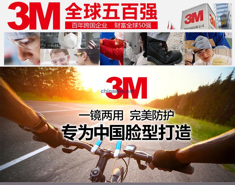 3M 12308 中國款一鏡兩用型防護眼鏡（無色鏡片，防霧）